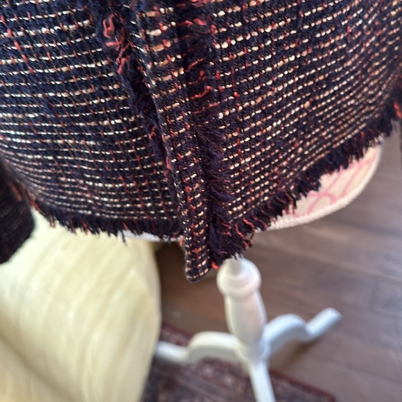 Banana republic size 12, Chanel like jacket navy blue, and red has pockets - Picture 3 of 5